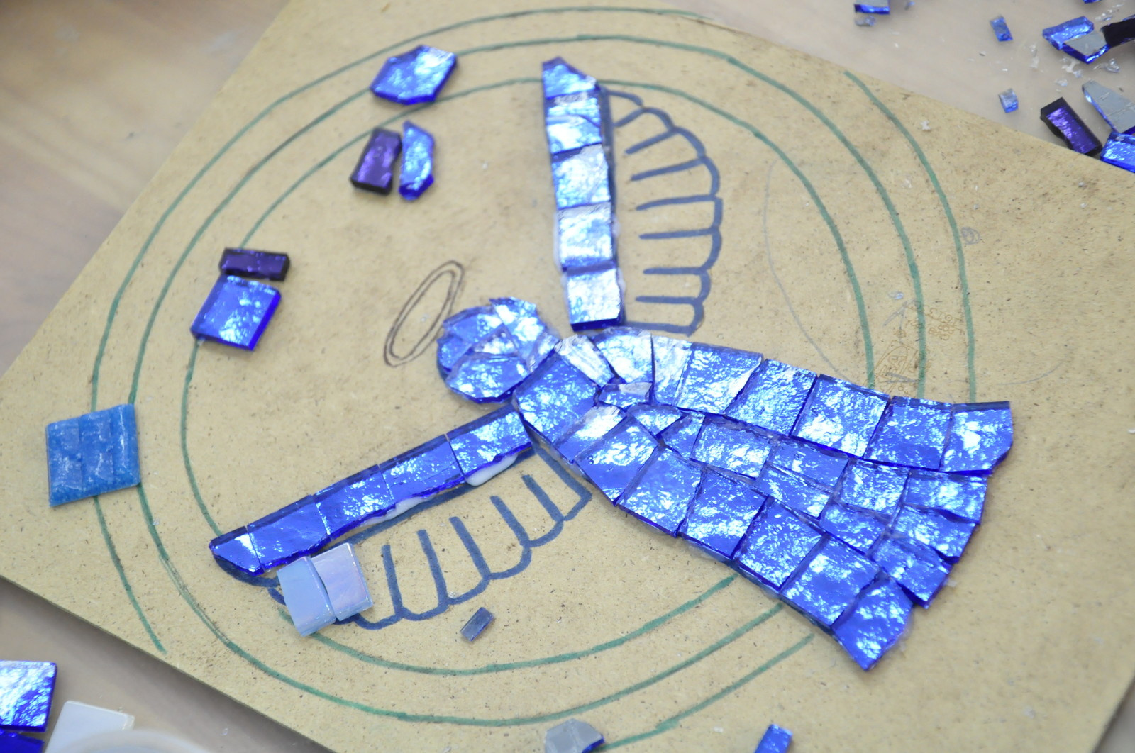 Мастер-класс "Мозаика из стеклянной плитки"