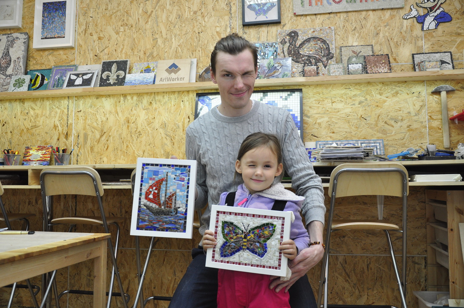 Мастер-класс "Мозаика из стеклянной плитки"