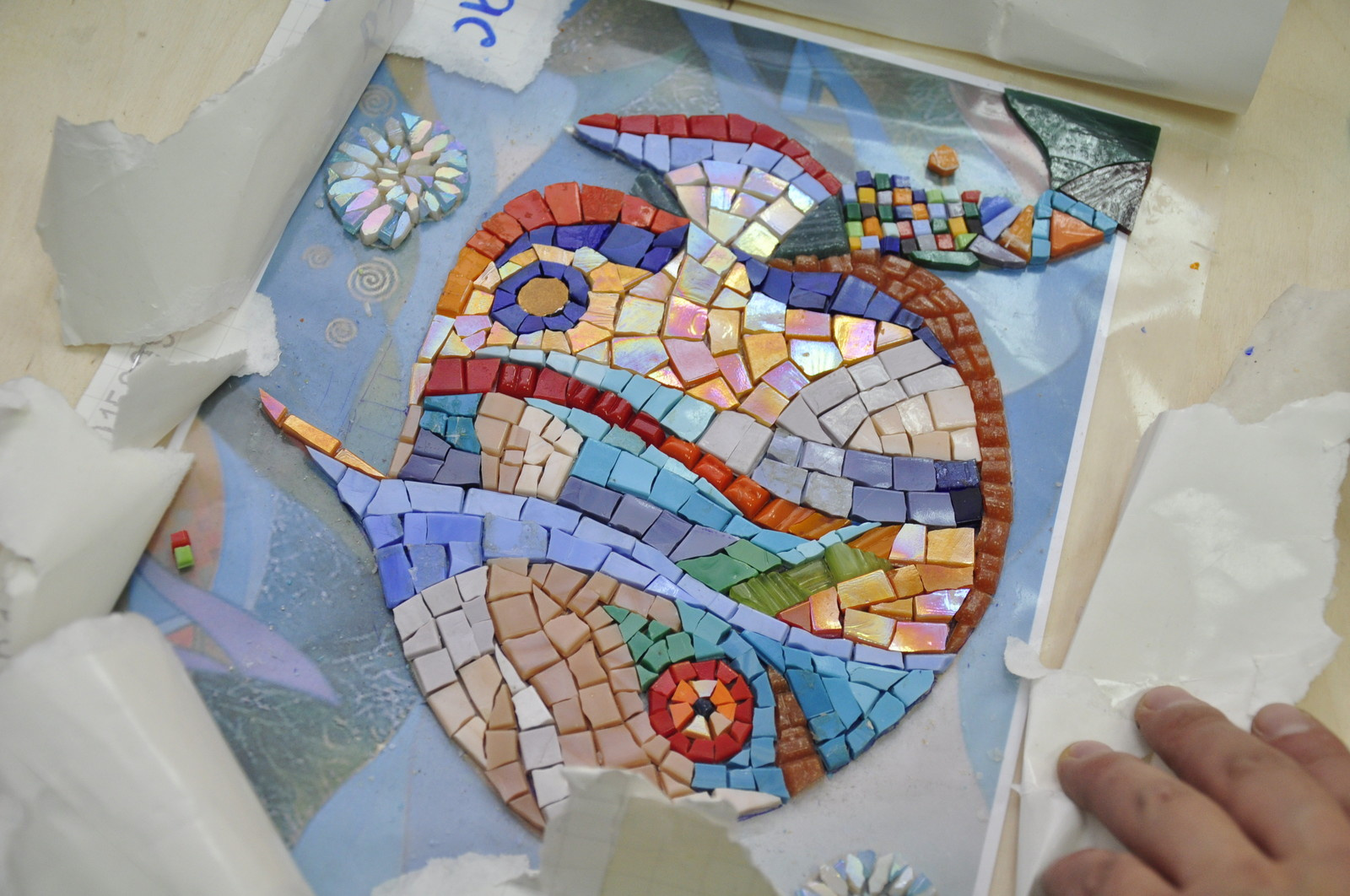 Мастер-класс "Мозаика из стеклянной плитки"