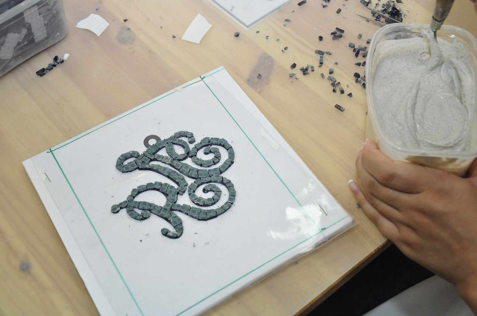 Мастер-класс "Мозаика из стеклянной плитки"