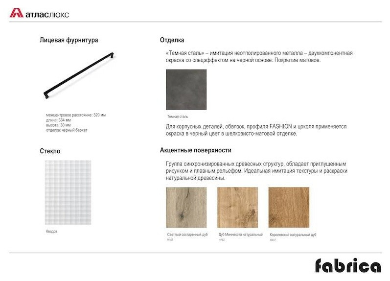 FABRIKA - модель кухни, созданная на стыке стилей модерн и хай-тек