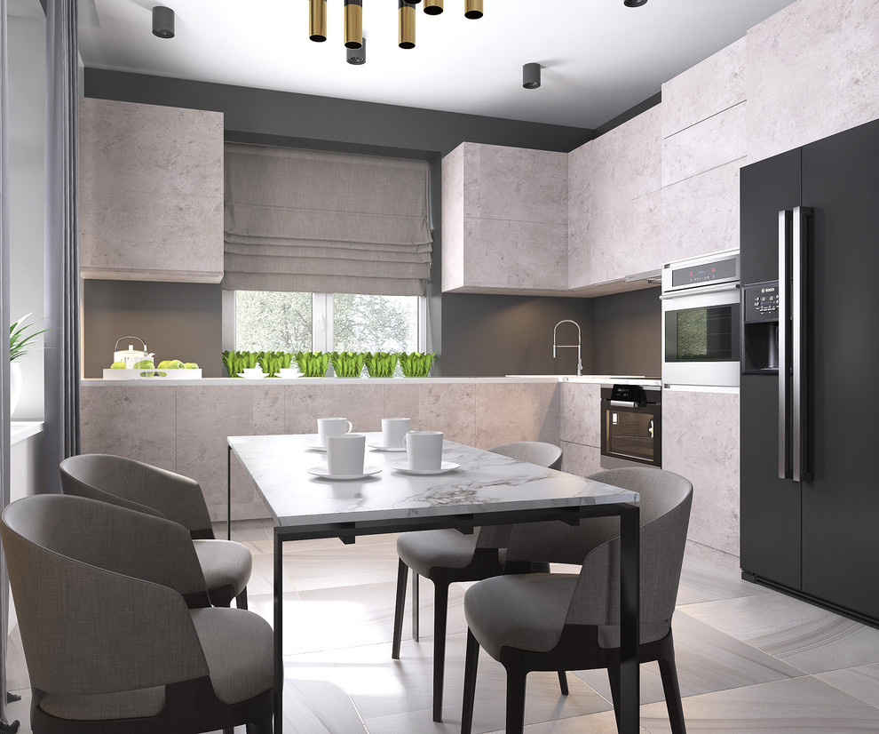 Загородный дом в Саратове - кухня гостиная