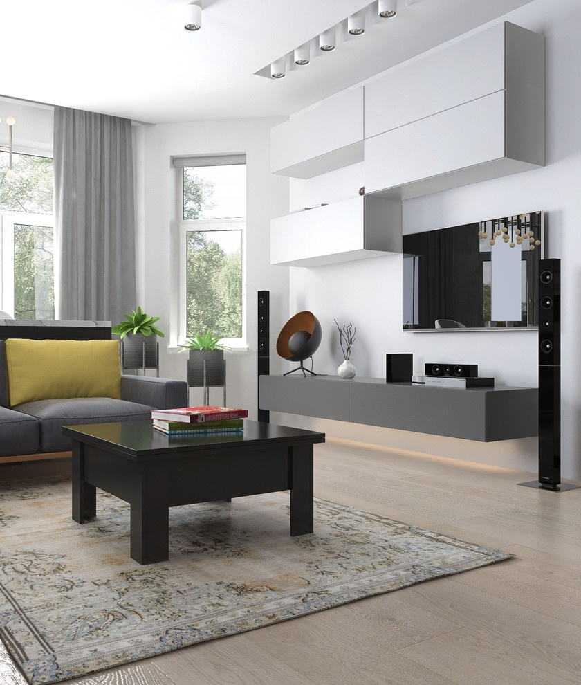 Загородный дом в Саратове - кухня гостиная