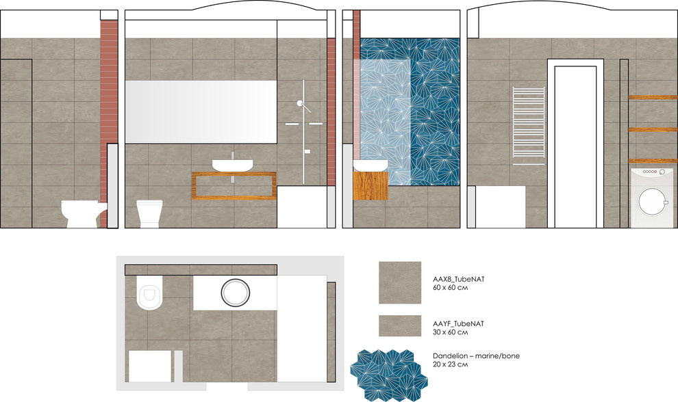 Ванная комната на ул. Сретенка