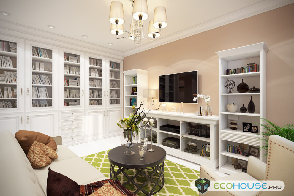 Дизайн проект Кухни гостинной