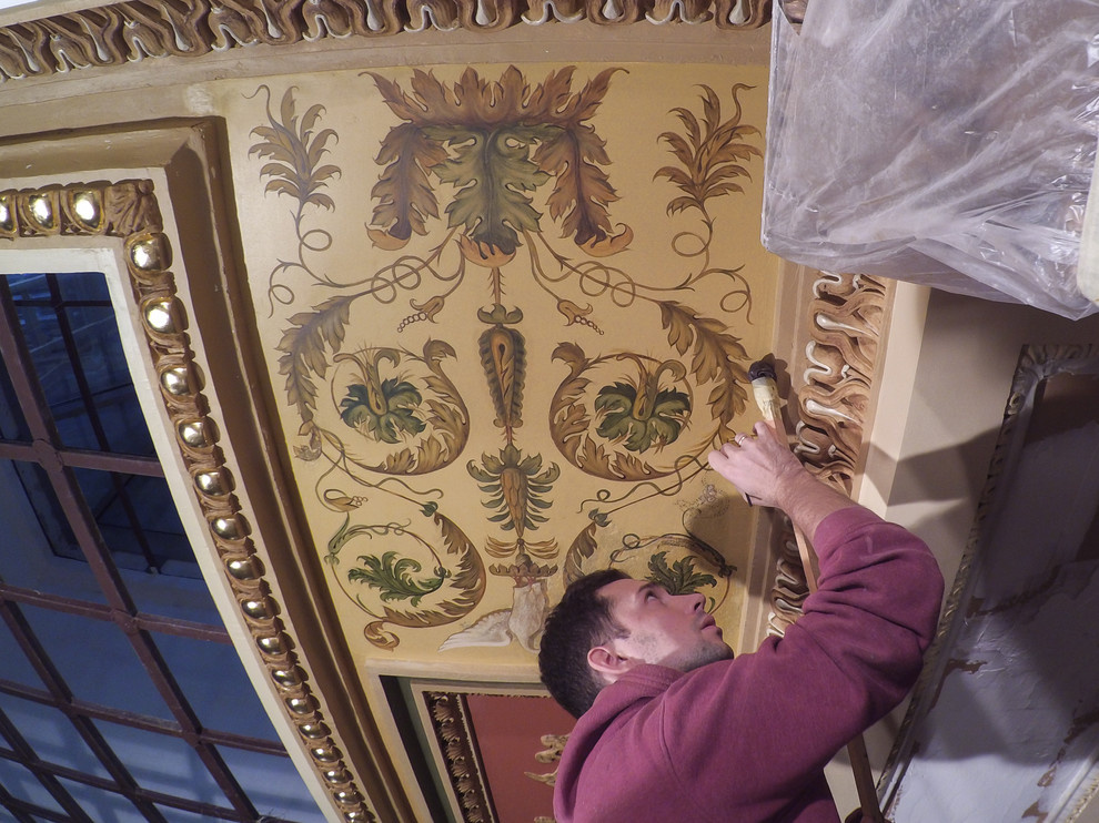 Обложка проекта: Реставрация. Художественная роспись РТПБ / Bank building interiors