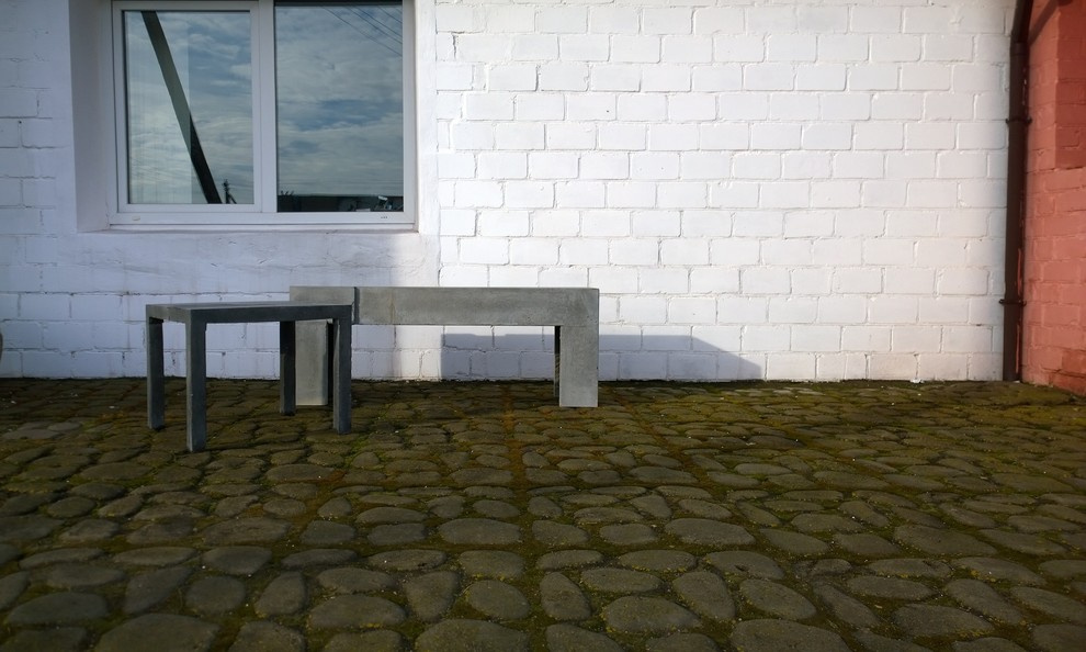 Обложка проекта: скамья из бетона