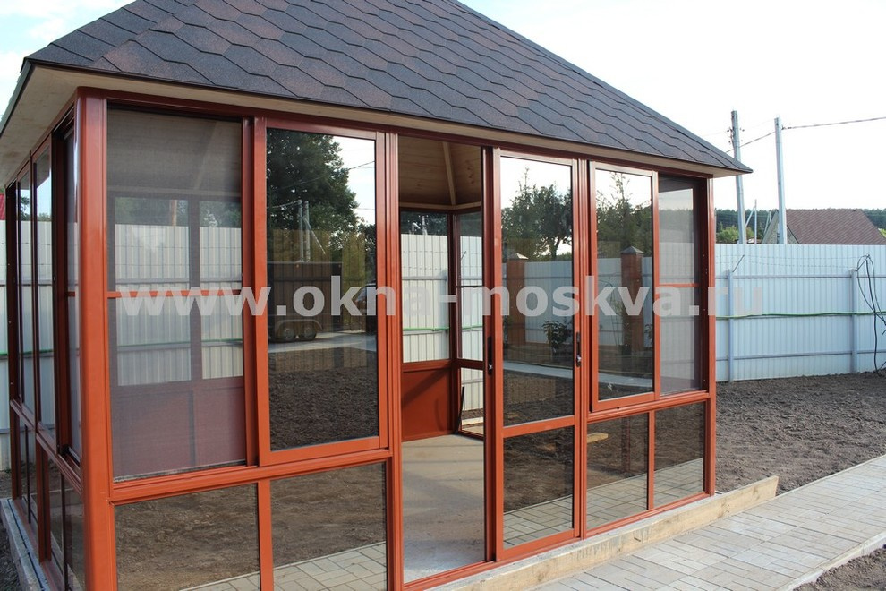 Обложка проекта: Цветная алюминиевая беседка