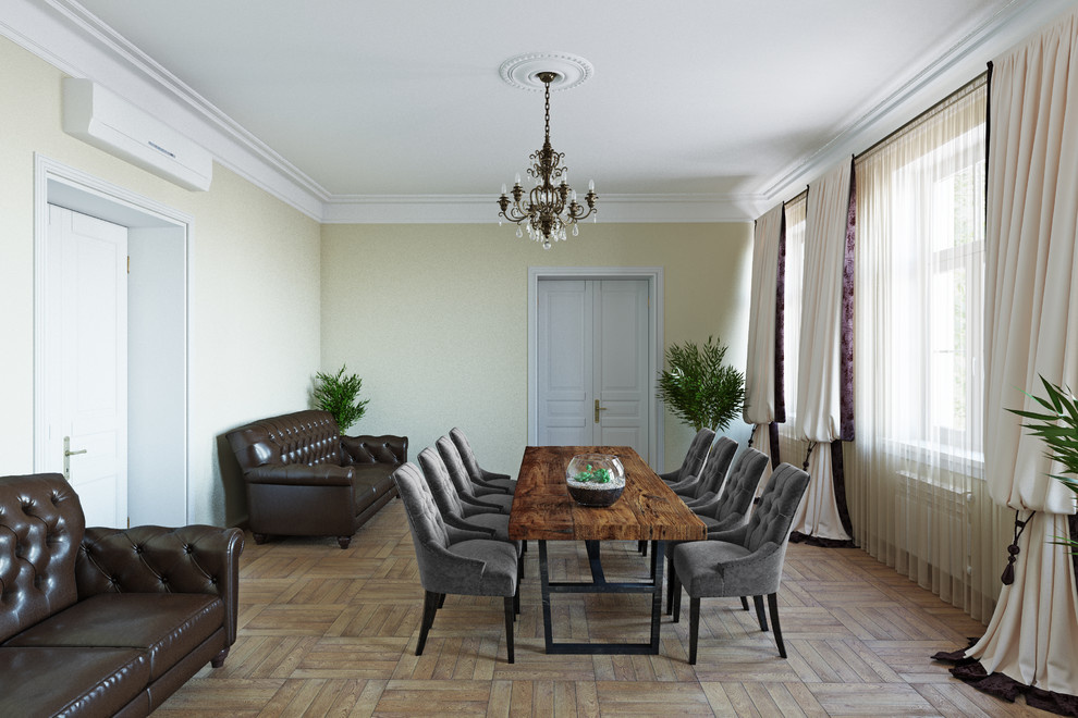 Проект переговорной для офиса в старинном особняке.