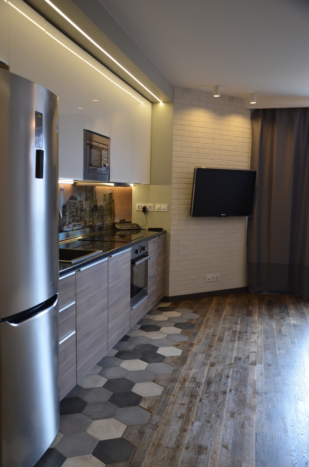 Квартира в стиле лофт для молодого человека.