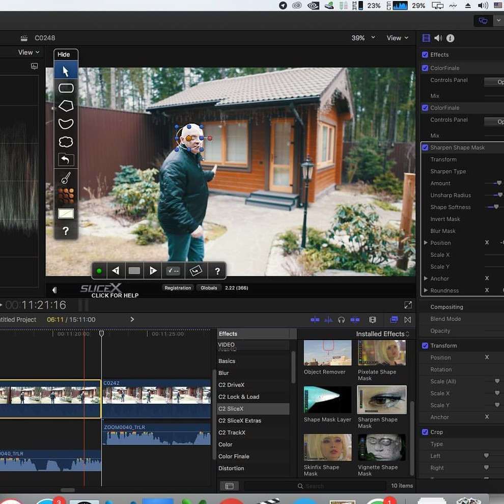 Монтаж видео, цветокоррекция