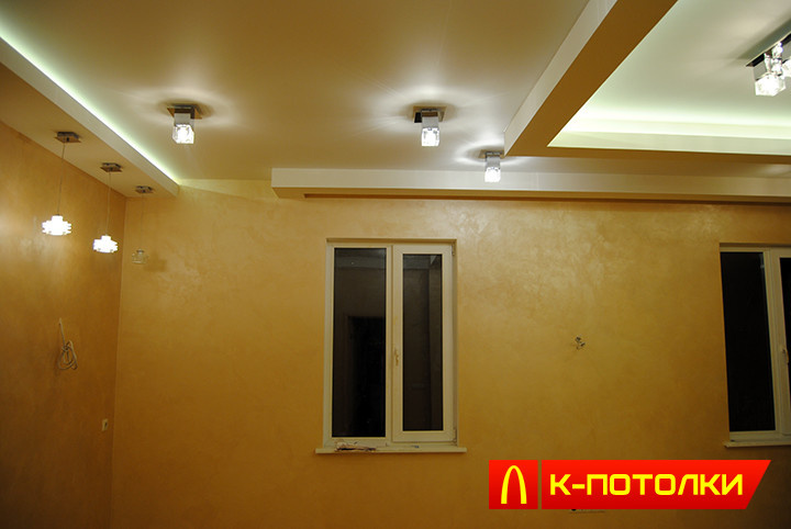 Натяжной потолок с подсветкой от компании ООО "К-потолки"