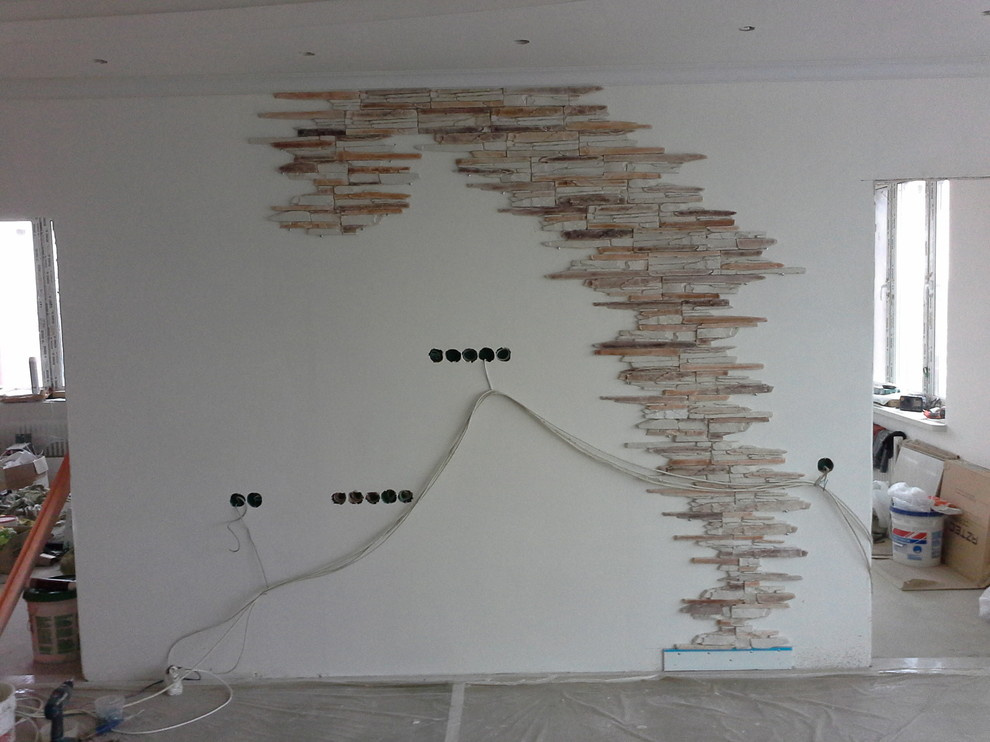 Отделка квартиры декоративным камнем Скальник