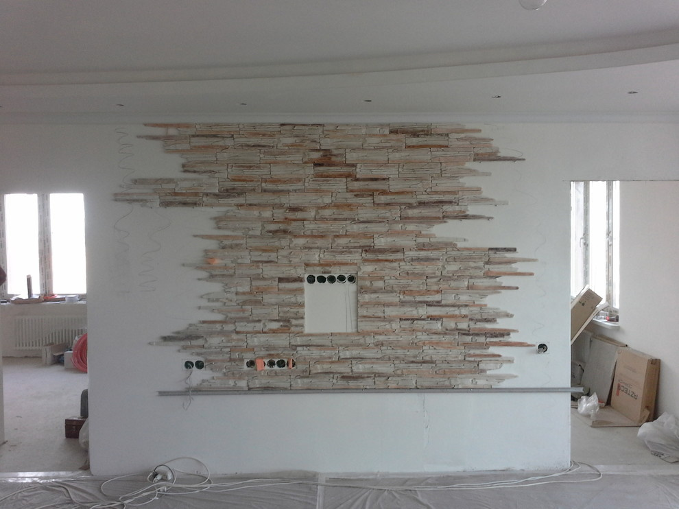 Отделка квартиры декоративным камнем Скальник