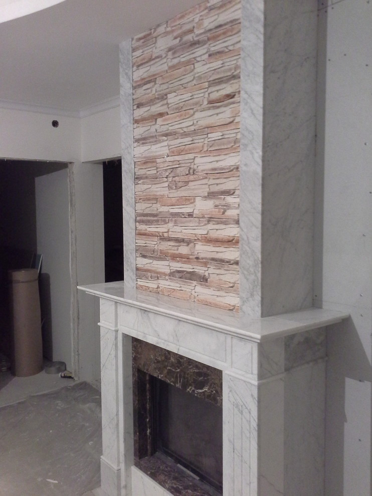 Отделка квартиры декоративным камнем Скальник