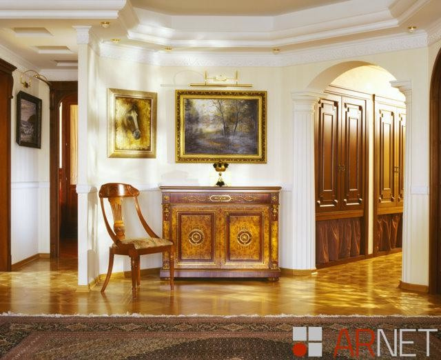 Классический этюд в бежевых тонах, квартира 150 кв.м