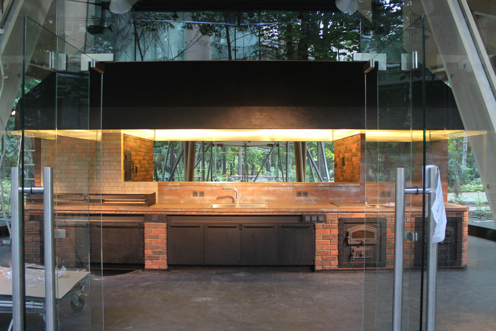 Кирпичная кухня в стиле Лофт/Brick loft style kitchen