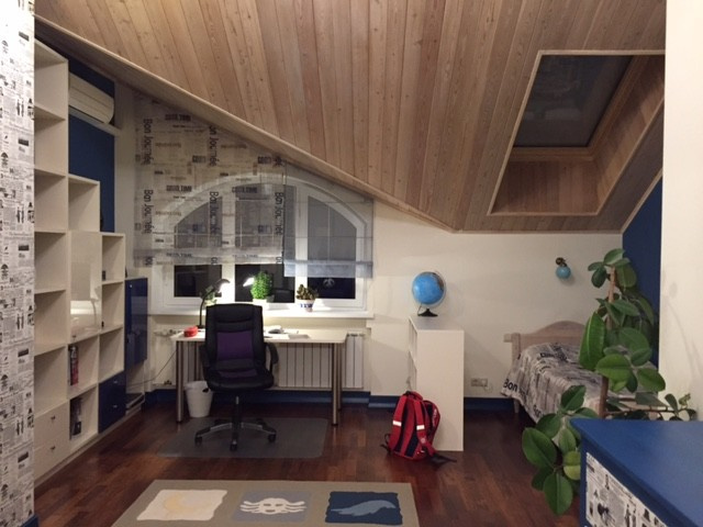 Мансарда. Новая комната для мальчика-подростка