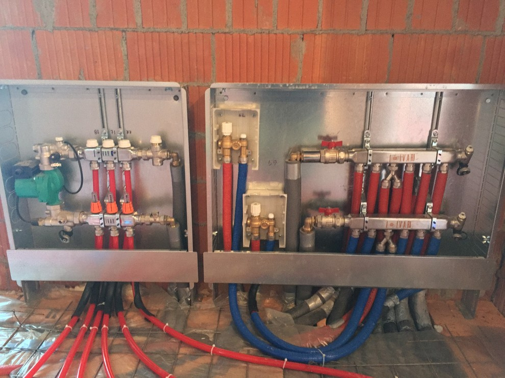 Водяной теплый пол в Охта-Парке