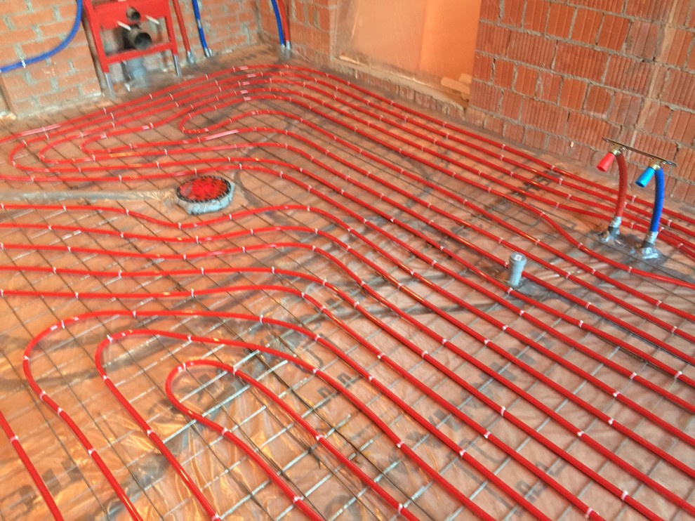 Водяной теплый пол в Охта-Парке