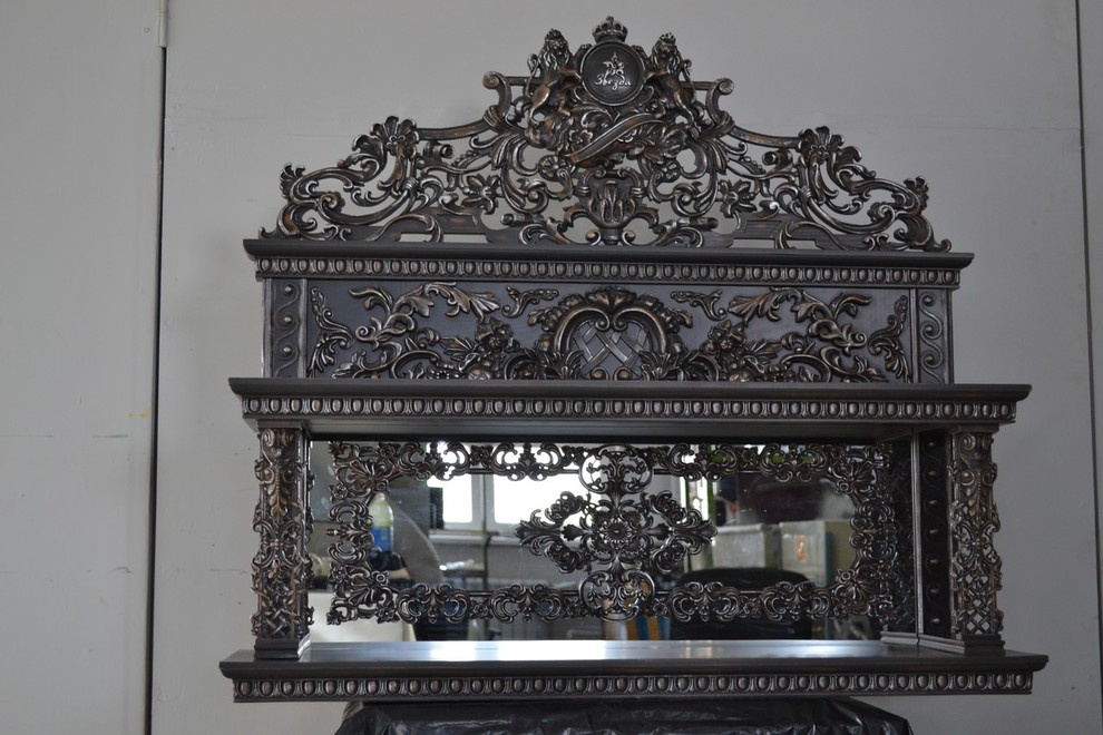 полка резная