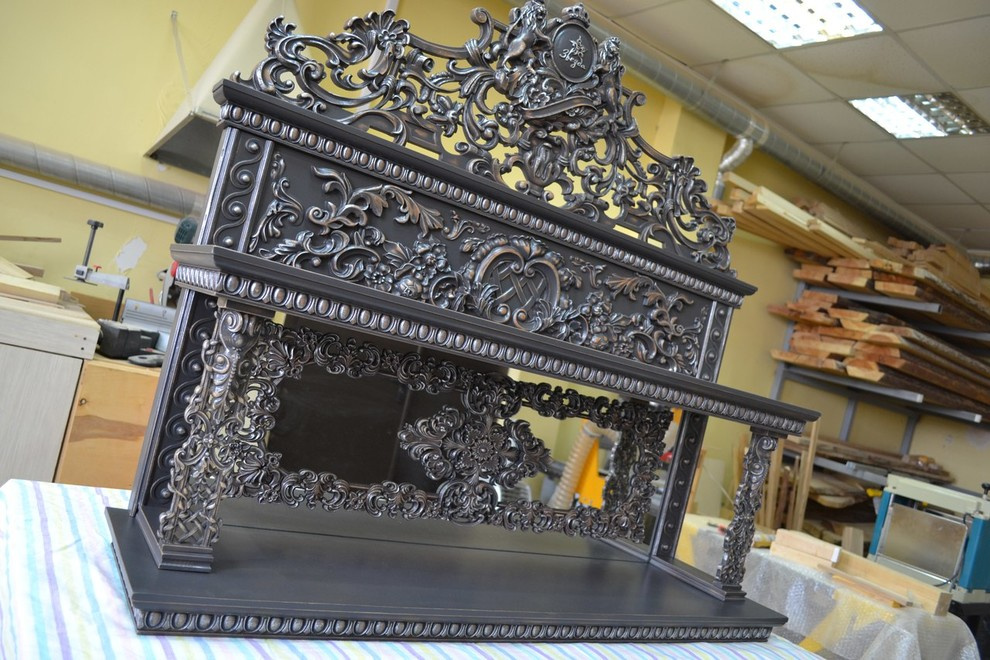 полка резная