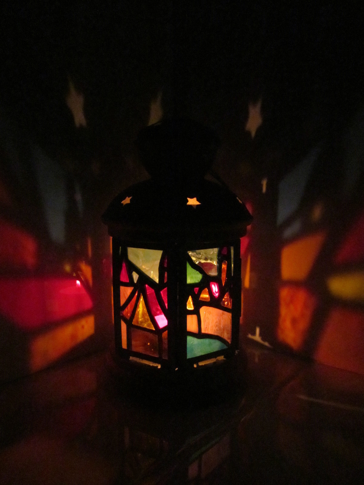 Витражный фонарик