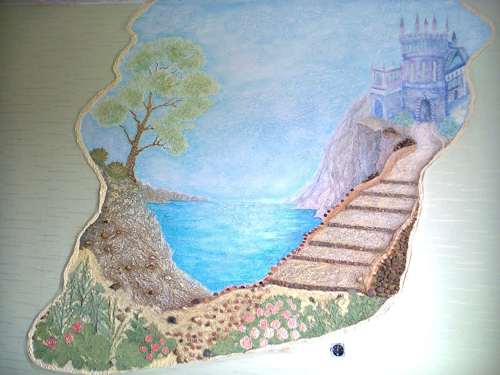 Декоративное панно "Голубая бухта"