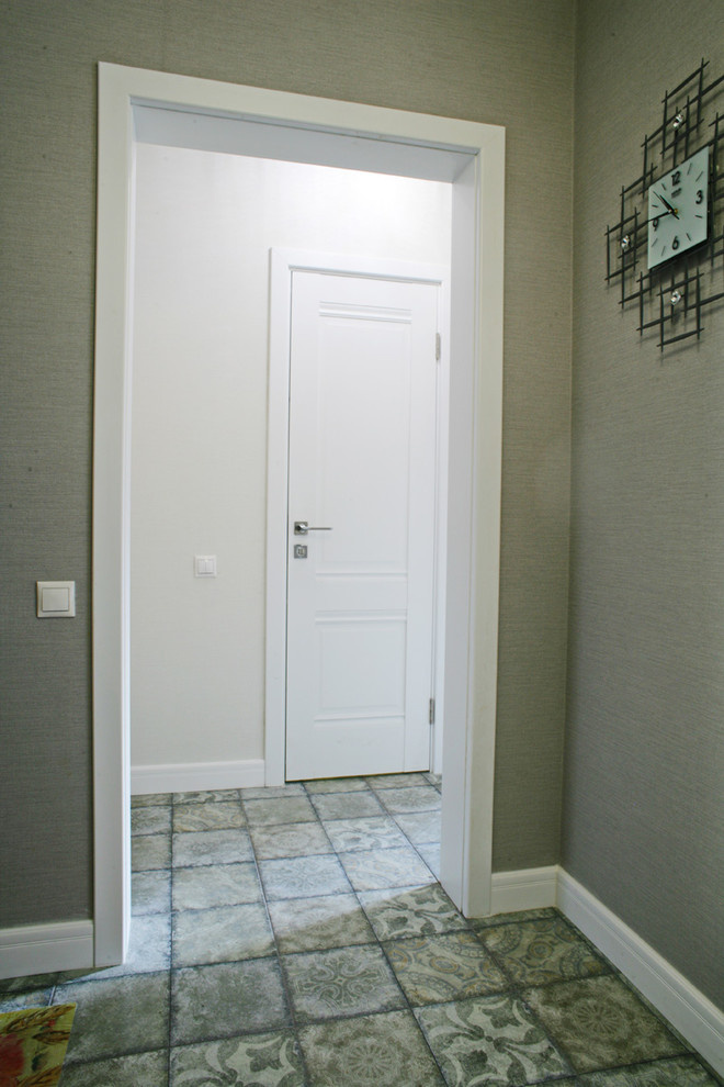 Квартира в Подмосковье, в проекте матовые двери серии U