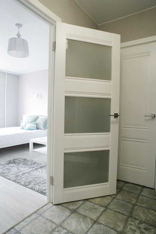 Квартира в Подмосковье, в проекте матовые двери серии U