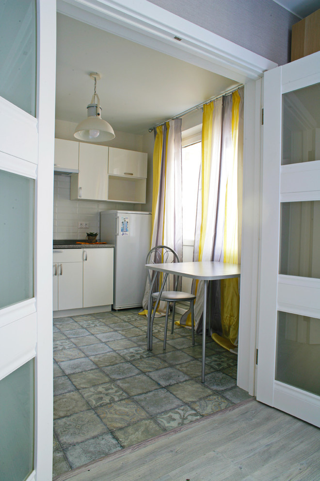 Квартира в Подмосковье, в проекте матовые двери серии U