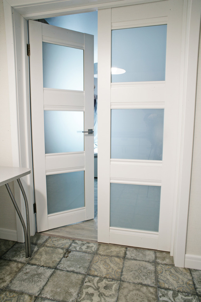 Квартира в Подмосковье, в проекте матовые двери серии U