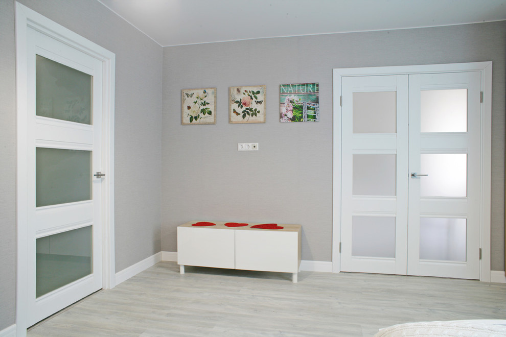 Квартира в Подмосковье, в проекте матовые двери серии U