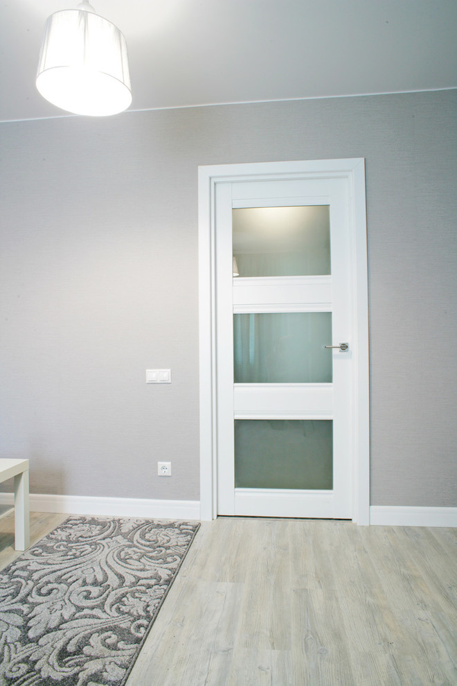 Квартира в Подмосковье, в проекте матовые двери серии U