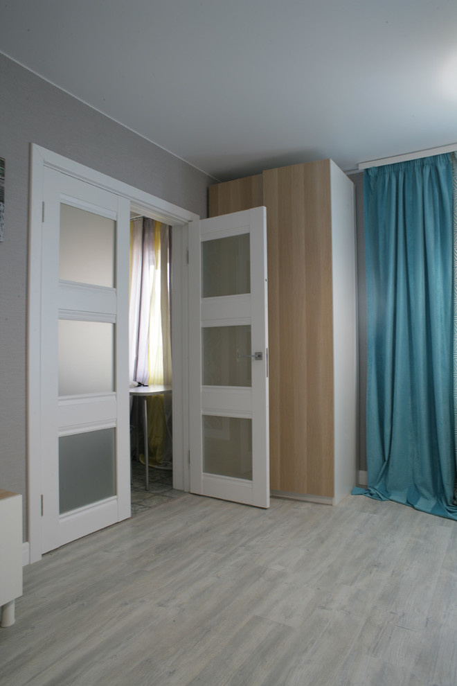 Квартира в Подмосковье, в проекте матовые двери серии U