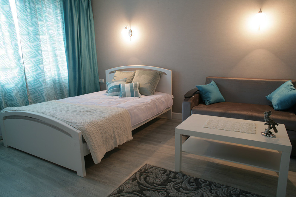 Квартира в Подмосковье, в проекте матовые двери серии U