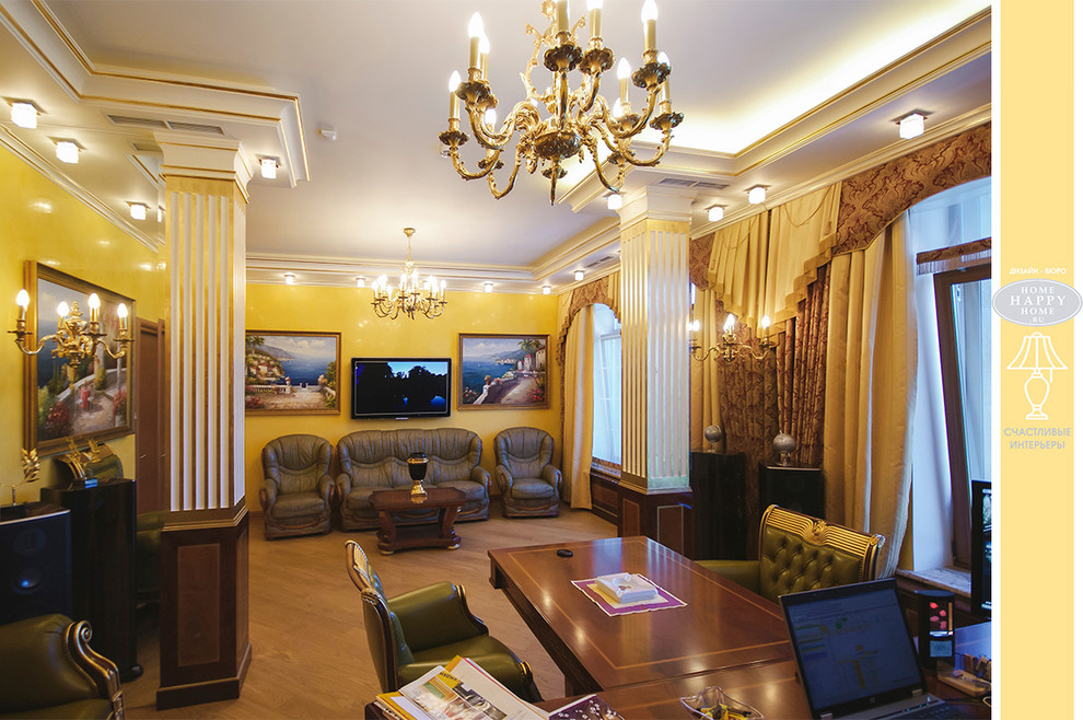 Офис 471 кв.м в Крылатском стиль классика