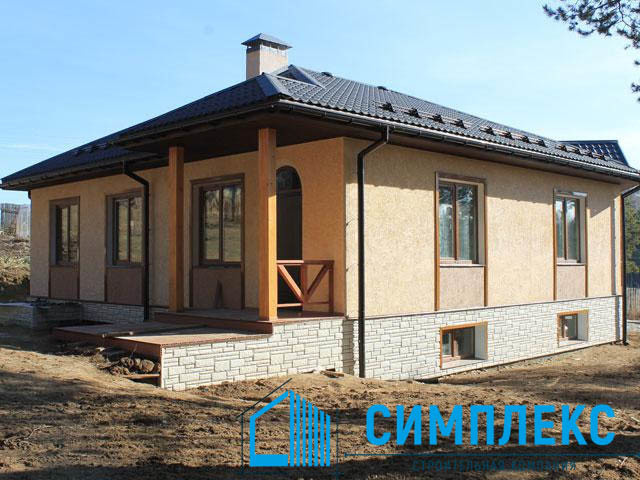 Проектирование и строительство одноэтажного дома из газобетона площадью 236 м2.