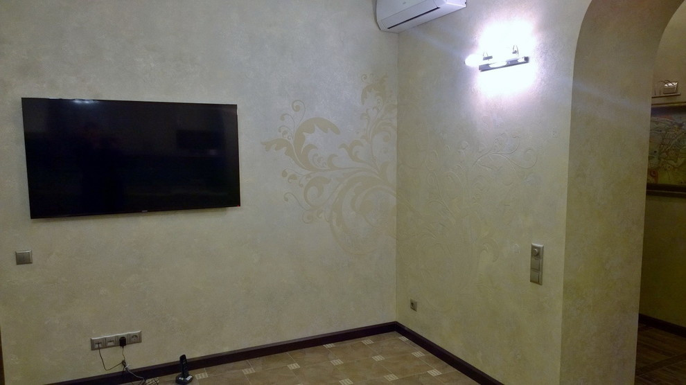 Частный интерьер. (трафаретные работы)