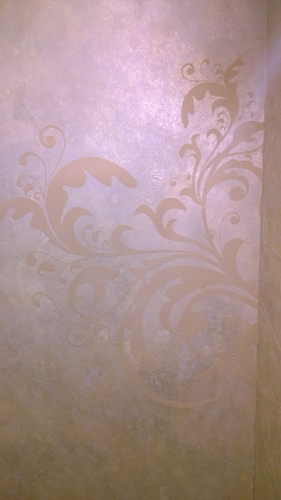 Частный интерьер. (трафаретные работы)