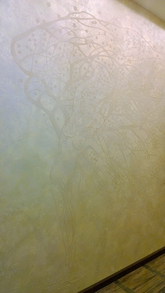 Частный интерьер. (трафаретные работы)