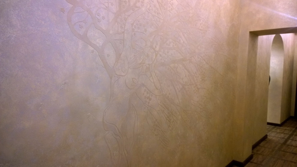 Частный интерьер. (трафаретные работы)