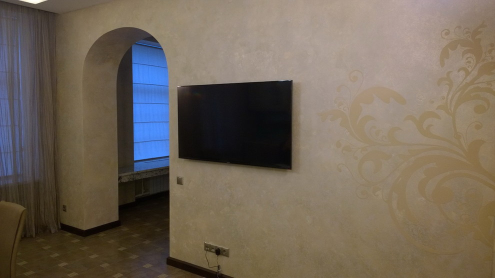 Частный интерьер. (трафаретные работы)