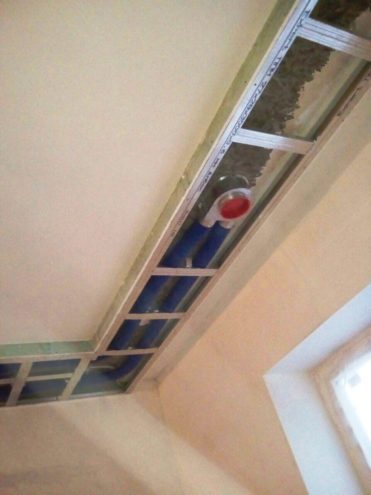 Монтаж системы вентиляции в двухэтажном доме.