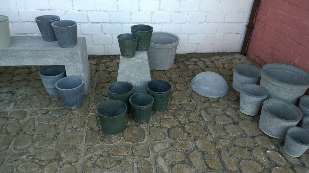 Кашпо из бетона