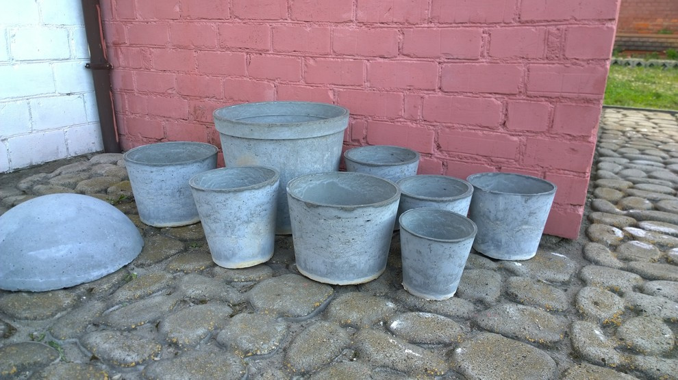 Кашпо из бетона