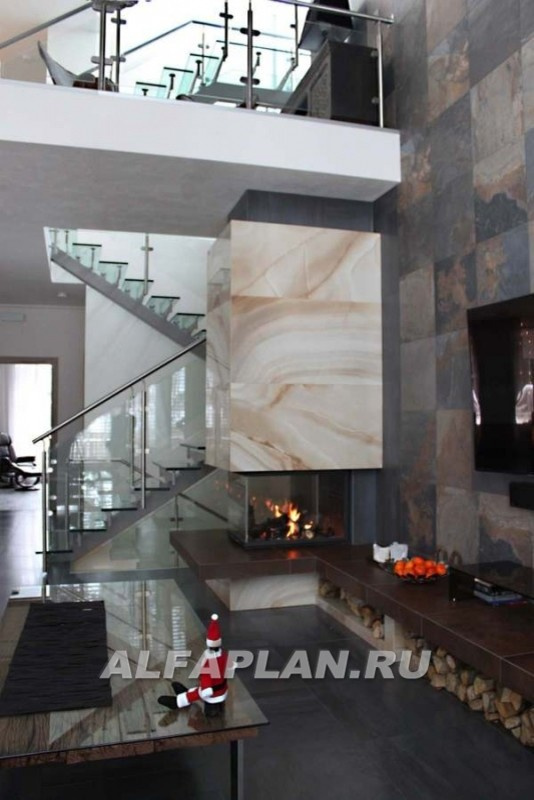 Реализация и интерьеры проекта коттеджа "Три семерки" 77а + проект бассейна 287В