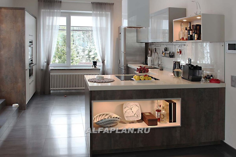 Реализация и интерьеры проекта коттеджа "Три семерки" 77а + проект бассейна 287В