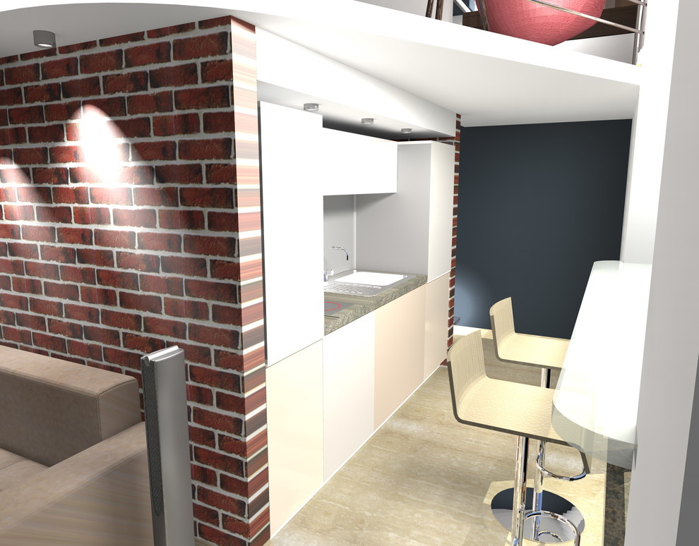 Дизайн-проекта интерьера квартиры в стиле лофт в Волгограде