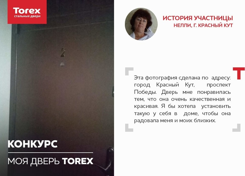 Отзывы участников конкурса "Моя дверь Torex"